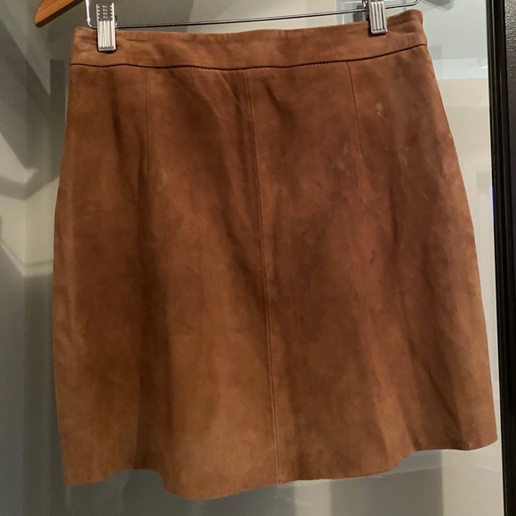 One teaspoon camel zip back used mini skirt - Picture 1 of 4